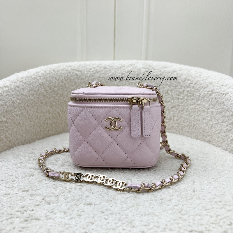 Chanel 22S Mini Vanity in Pink Caviar and LGHW