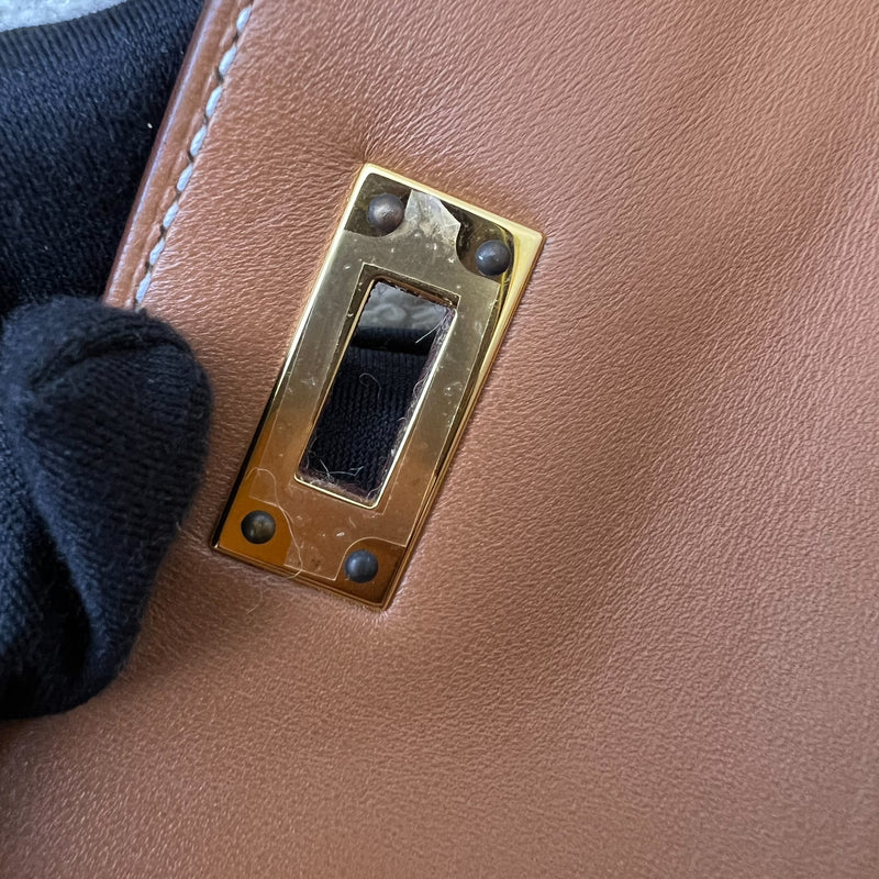 Hermes Kelly Elan in Gold Madame Leather and GHW