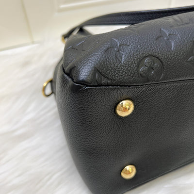 LV Ponthieu PM Bag in Black Empreinte Leather and GHW