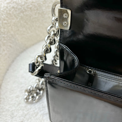 Chanel Medium 25cm Boy Flap in Black Shiny Calfskin and SHW