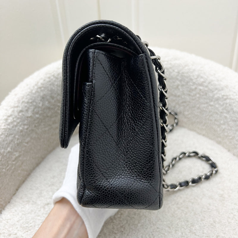 Chanel Medium Classic Flap CF in Black Caviar and SHW