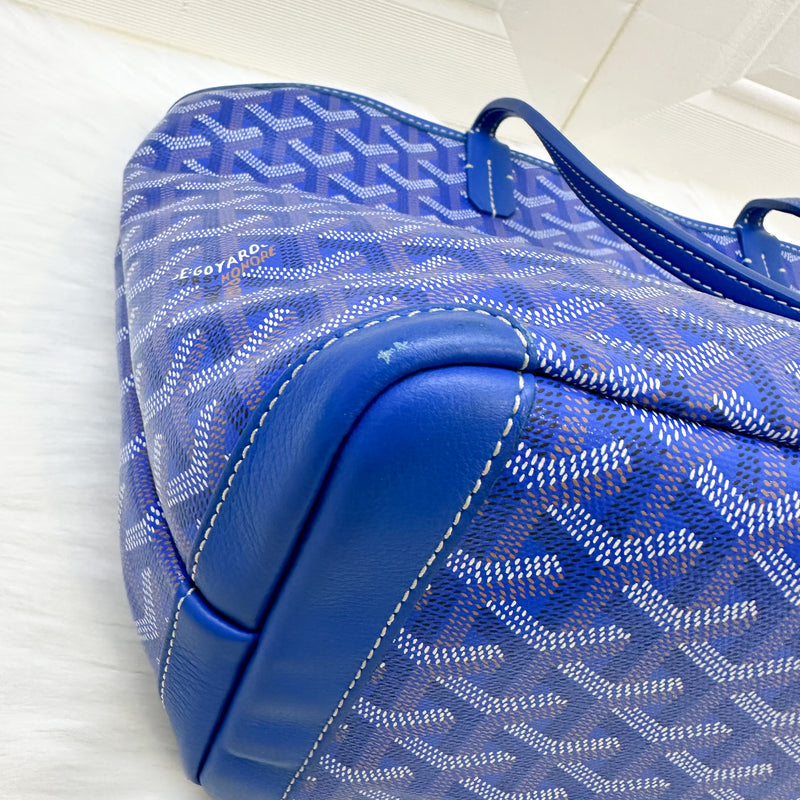 Goyard Artois PM Tote in Sky Blue Signature Canvas