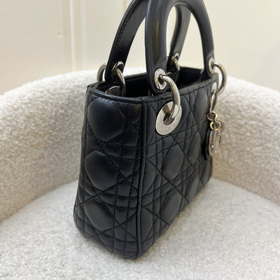 Dior Mini Lady Dior in Black Lambskin and SHW