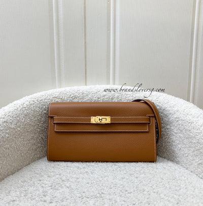 Hermes Kelly to Go KTG in Gold Epsom Leather and GHW