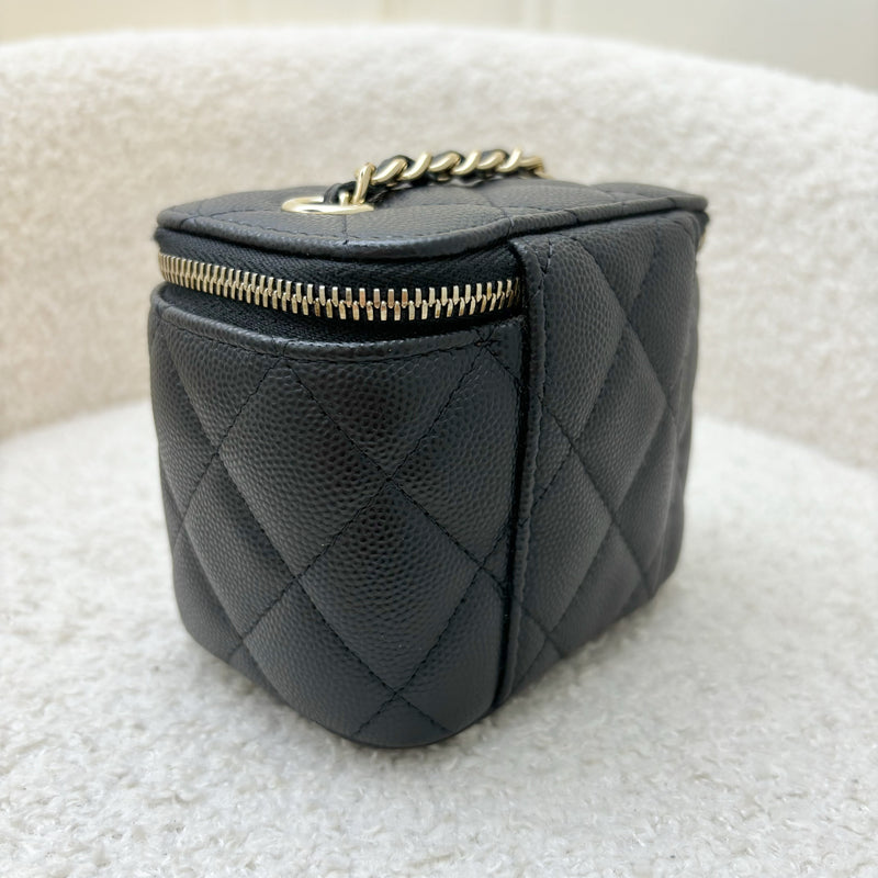 Chanel Mini Vanity in Black Caviar and LGHW