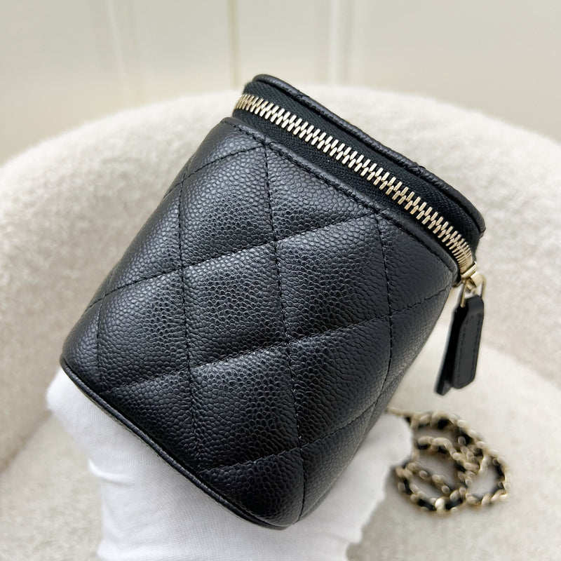 Chanel Classic Small Vanity in Black Caviar and LGHW