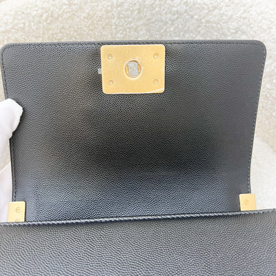 Chanel Small 20cm Boy Flap in Black Caviar and AGHW