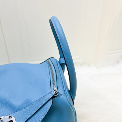 Hermes Lindy 26 in Sky Blue (Likely Bleu Du Nord) Evercolor Leather and PHW