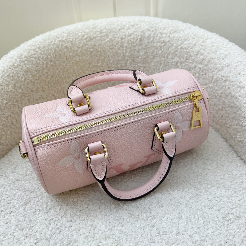 LV Papillon BB By the Pool Gradient Pink Empreinte Leather