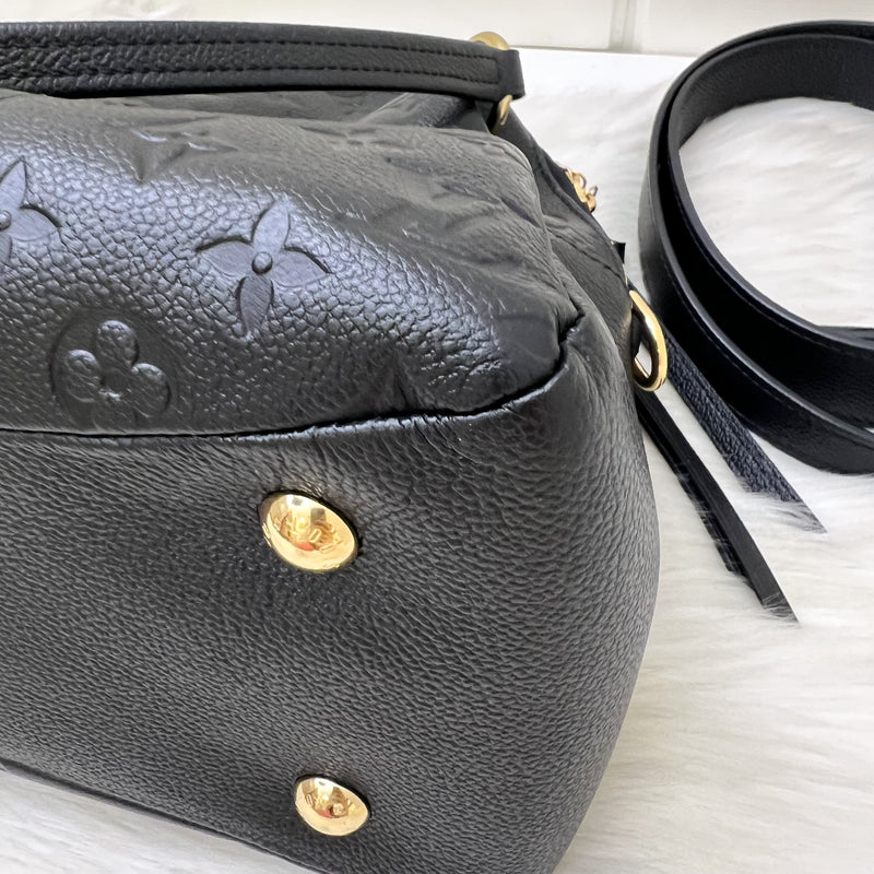 LV Ponthieu PM Bag in Black Empreinte Leather and GHW