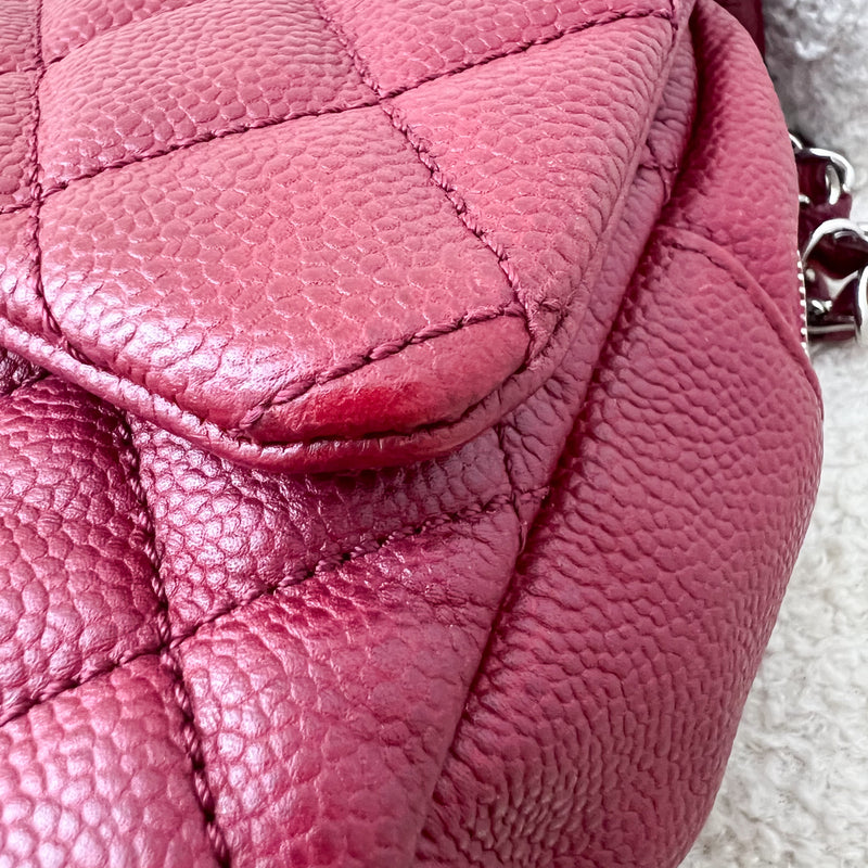 Chanel Easy Caviar Jumbo Flap Bag in Burgundy Red Caviar and SHW