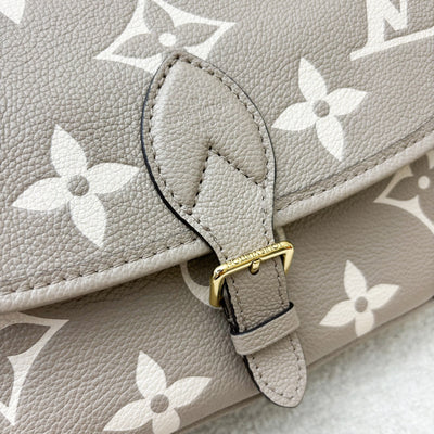 LV Diane PM in Tourterelle (Grey) / Creme Giant Monogram Empreinte Leather and GHW