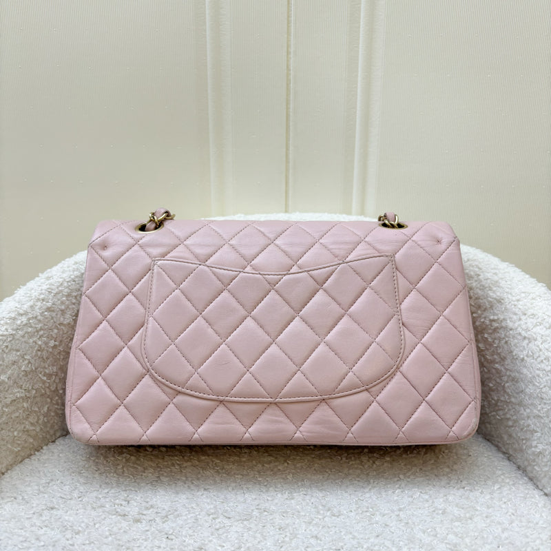 Chanel Vintage Medium Classic Flap CF in Sakura Pink Lambskin and AGHW