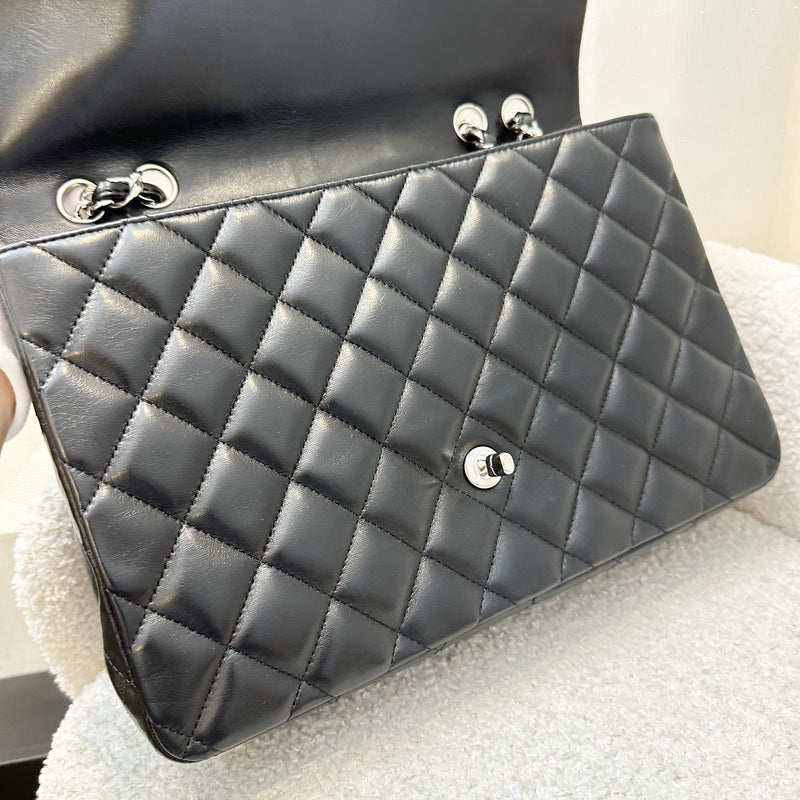 Chanel Jumbo Single Flap SF in Black Lambskin and SHW