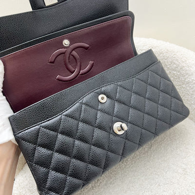 Chanel Medium Classic Flap CF in Black Caviar and SHW