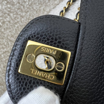 Chanel Medium Classic Flap CF in Black Caviar and GHW