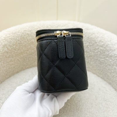 Chanel Classic Small Vanity in Black Caviar and LGHW