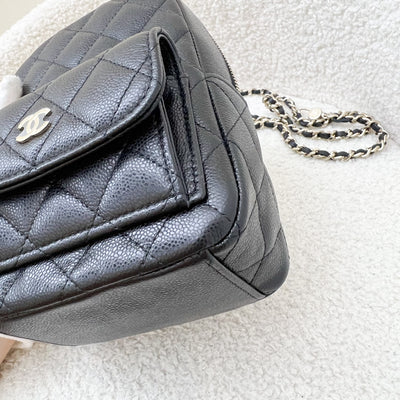 Chanel 24C Backpack in Black Caviar and GHW