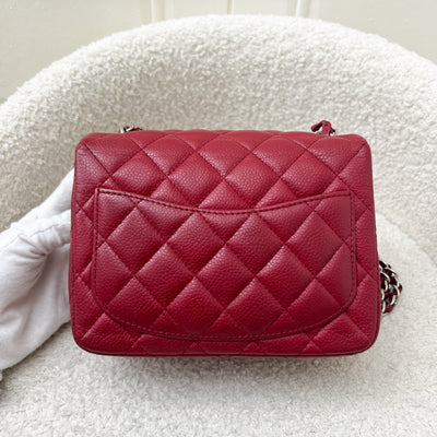 Chanel Classic Square Mini Flap in Red Caviar and SHW