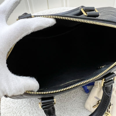 LV Speedy Bandouliere 25 in Black Giant Monogram Empreinte Leather and GHW