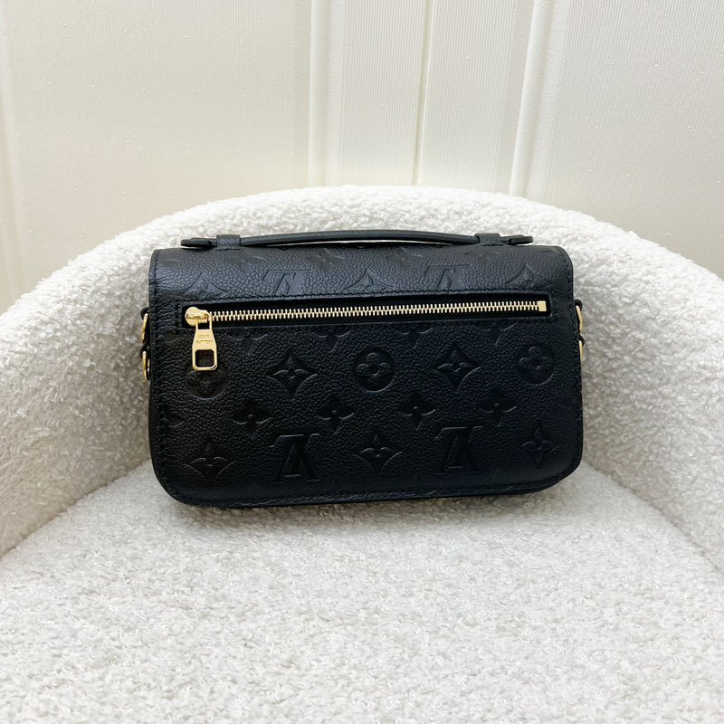 LV Pochette Metis East West in Black Giant Monogram Empreinte Leather and GHW