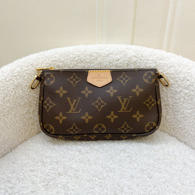 LV Multi Pochette Accessoires MPA in Monogram Canvas, Pink Strap and GHW