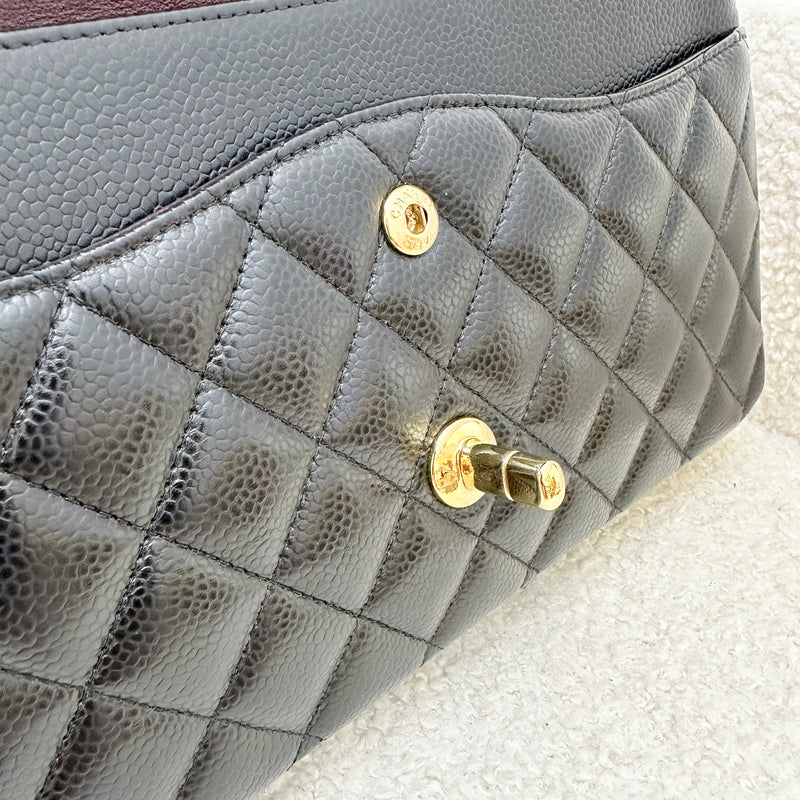 Chanel Medium Classic Flap CF in Black Caviar and GHW