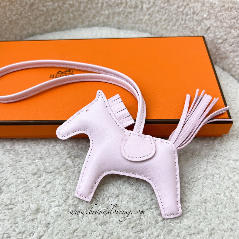 Hermes Rodeo PM in Rose Darling Lambskin