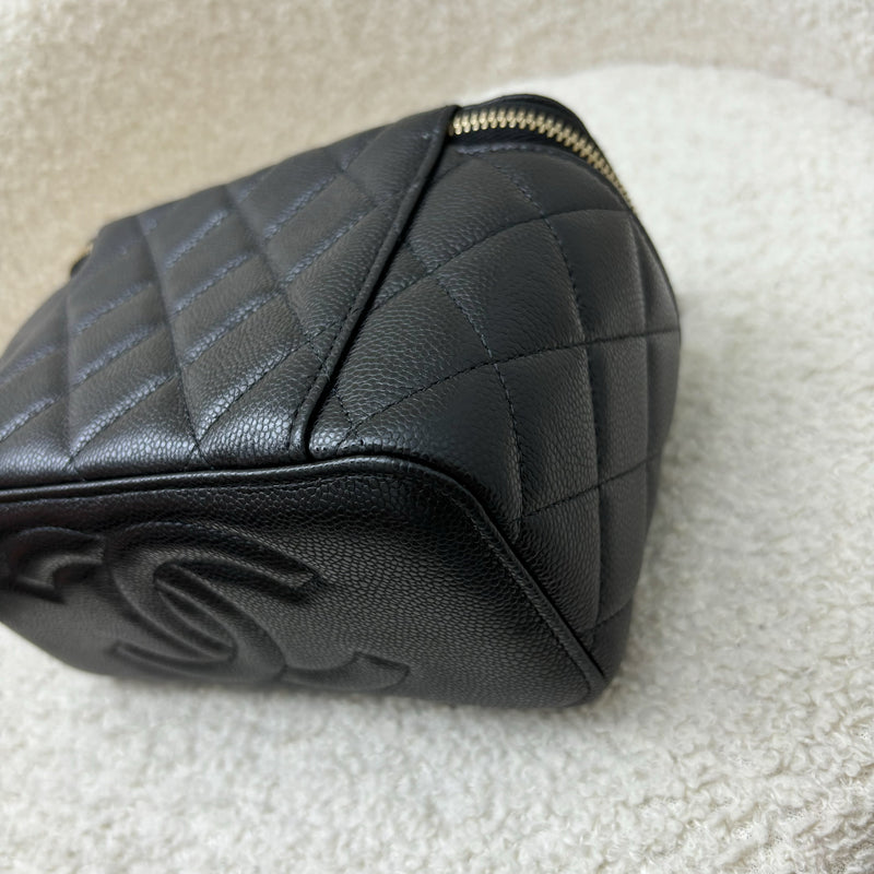 Chanel Classic Small Vanity in Black Caviar and LGHW