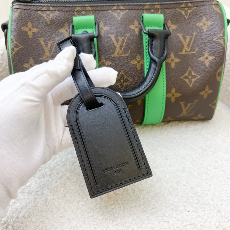 LV Macassar Keepall 25 in Monogram Canvas and Black HW