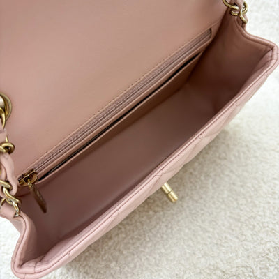 Chanel Mini Rectangle Flap in 23S Pink Lambskin and LGHW