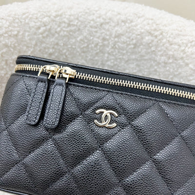 Chanel Classic Small Vanity in Black Caviar and LGHW