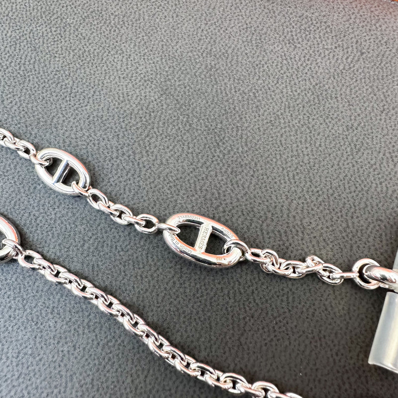 Hermes Farandole Long Necklace 80 in 925 Sterling Silver