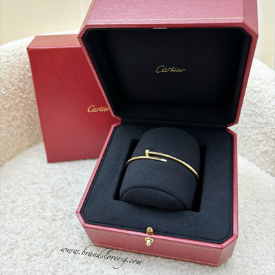 Cartier Juste Un Clou JUC Small Model SM Bracelet in 18K Yellow Gold Sz 17