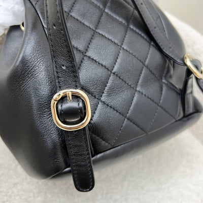 Chanel 23C Duma Mini Backpack in Black Calfskin and LGHW