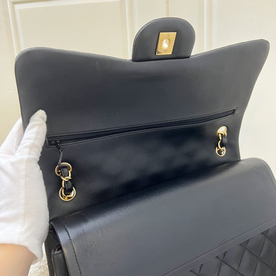 Chanel Jumbo Classic Double Flap DF in Black Lambskin and GHW