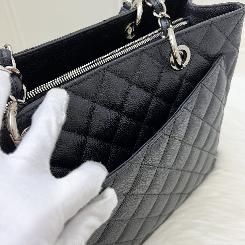 Chanel Grand Shopping Tote GST in Black Caviar and SHW