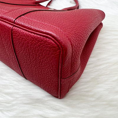 Hermes Garden Party 30 in Rouge Piment Negonda Leather and SHW