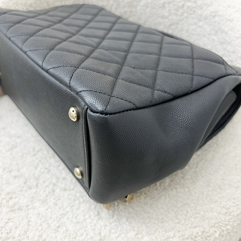 Chanel Large Business Affinity Flap in Black Caviar and LGHW