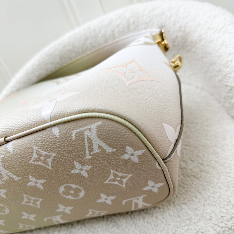 Louis Vuitton LV Marshmallow Bag in Cream Ombre Coated Canvas and GHW