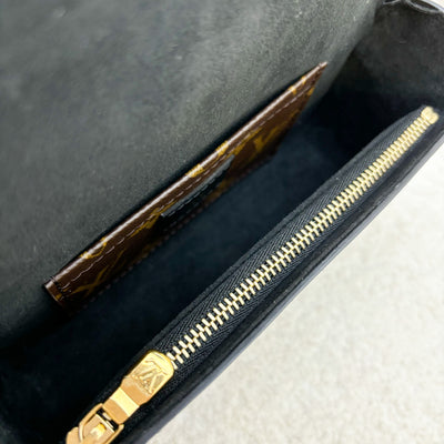 LV Officier Case in Black Calfskin and GHW