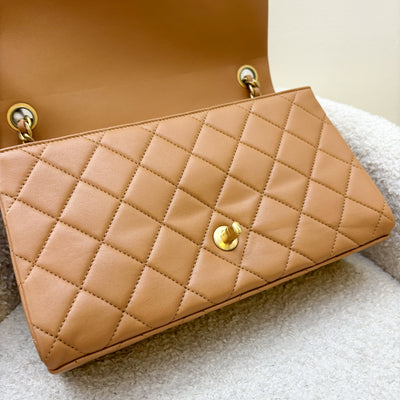 Chanel 23P Seasonal Flap Bag in Caramel Lambskin and AGHW