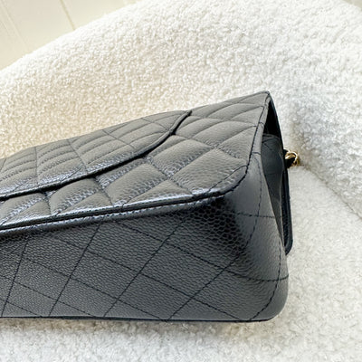 Chanel Medium Classic Flap CF in Black Caviar and GHW