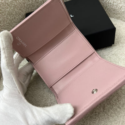 Chanel Small Trifold Compact Wallet in Pink Caviar and LGHW