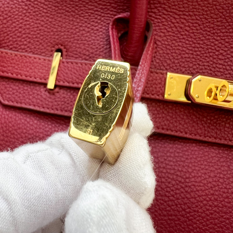 Hermes Birkin 35 in Rubis Togo Leather and GHW