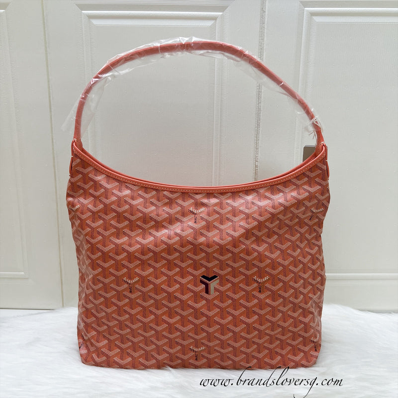 Goyard Boheme Hobo Bag in China Exclusive Limited Edition Coral Goyardine Canvas