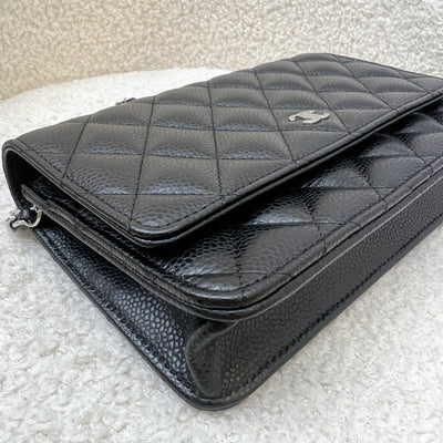 Chanel Classic Wallet on Chain WOC in Black Caviar and SHW