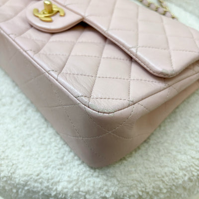 Chanel Vintage Medium Classic Flap CF in Sakura Pink Lambskin and AGHW