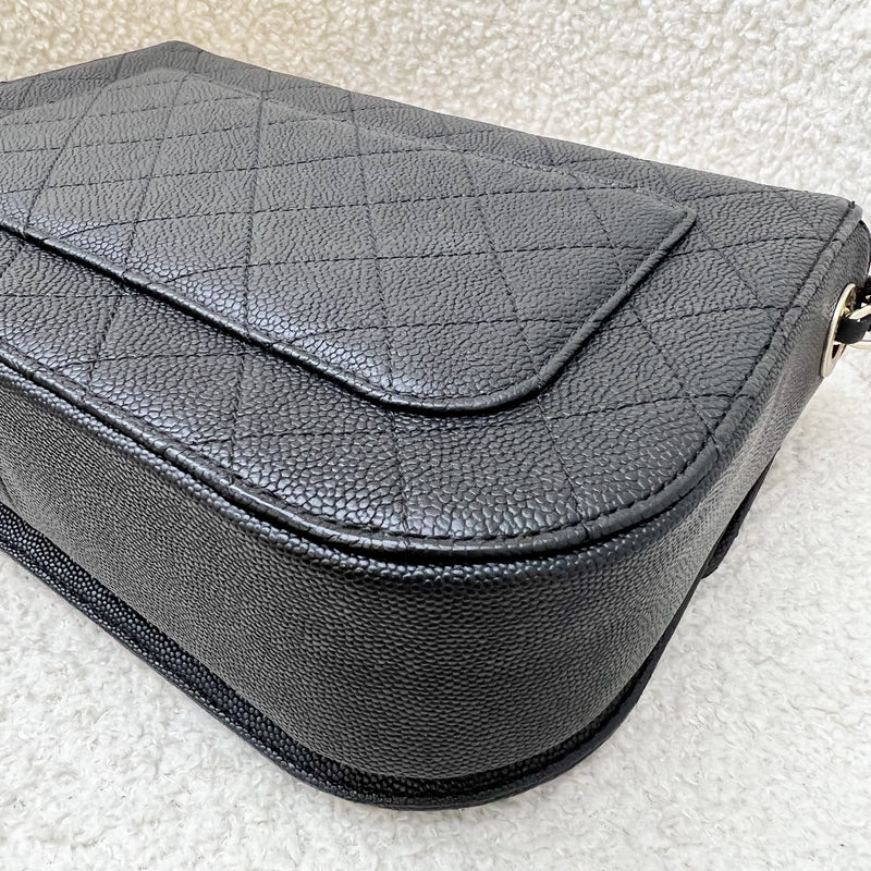 Chanel Thread Around Flap in Black Caviar and LGHW