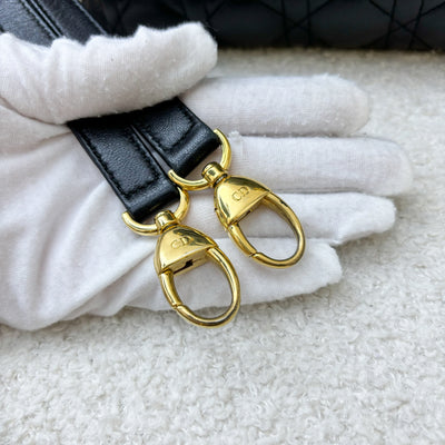 Dior Medium Lady Dior in Black Lambskin and GHW